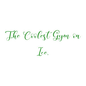 the coolest gym on ice quote SVG PNG design with bold lettering
