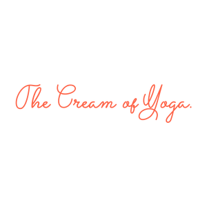 the cream of yoga quote SVG PNG design with bold lettering