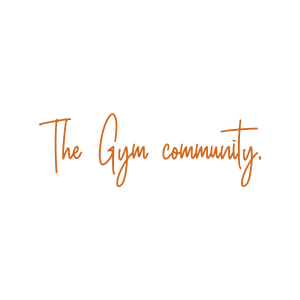 the gym community quote SVG PNG design with bold lettering