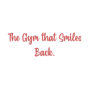 the gym that smiles back quote SVG PNG design with bold lettering, an uplifting message