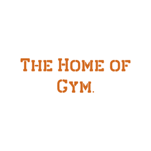 the home of gym quote SVG PNG design with bold lettering