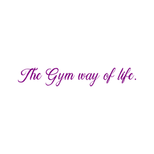 the gym way of life quote SVG PNG design with bold lettering