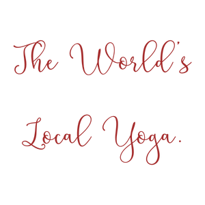 the world's local yoga quote SVG PNG design