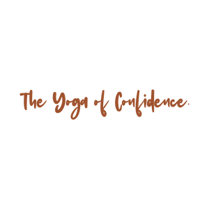 the yoga of confidence quote SVG PNG design with hand-drawn style, an uplifting message