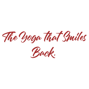 the yoga that smiles back quote SVG PNG design with bold lettering, an uplifting message