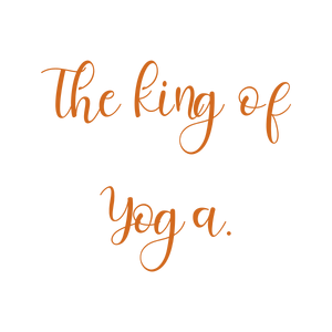 the king of yoga quote SVG PNG design with bold lettering