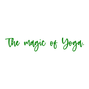 the magic of yoga quote SVG PNG design with an uplifting message