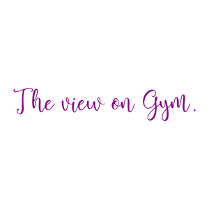 the view on gym quote SVG PNG design with an uplifting message
