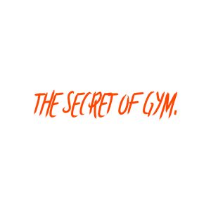 the secret of gym quote SVG PNG design with bold lettering