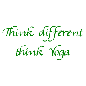 think different yoga quote SVG PNG design