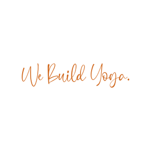 we build yoga quote SVG PNG design with bold lettering