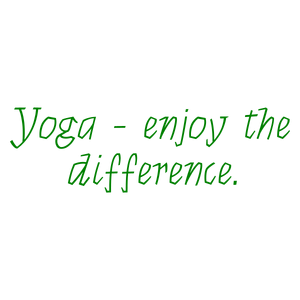 yoga enjoy the difference quote SVG PNG design with an uplifting message