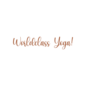 worldclass yoga quote SVG PNG design with bold lettering, an uplifting message