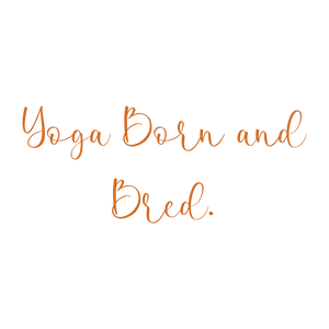 yoga born and bred quote SVG PNG design