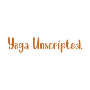 yoga unscripted quote SVG PNG design with hand-drawn style, bold lettering