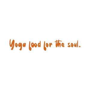 yoga food for the soul quote SVG PNG design with hand-drawn style, an uplifting message