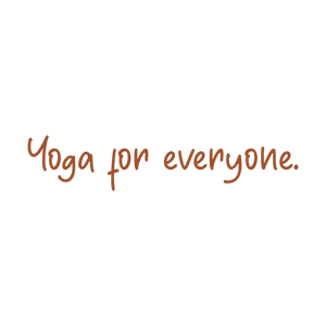 yoga for everyone quote SVG PNG design with hand-drawn style