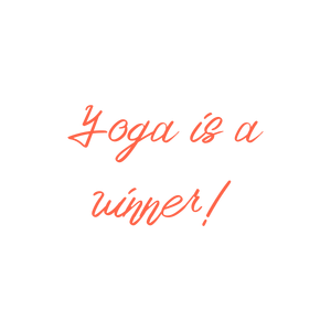 yoga is a winner quote SVG PNG design with an uplifting message