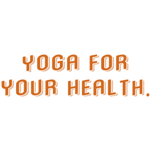 yoga for your health quote SVG PNG design with bold lettering