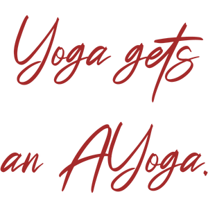 yoga gets an ayoga quote SVG PNG design with bold lettering, an uplifting message