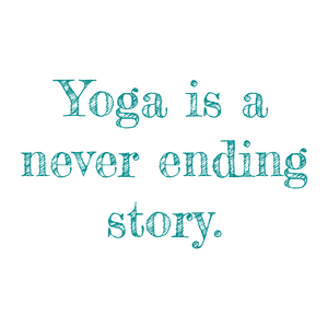 yoga is a never ending story quote SVG PNG design