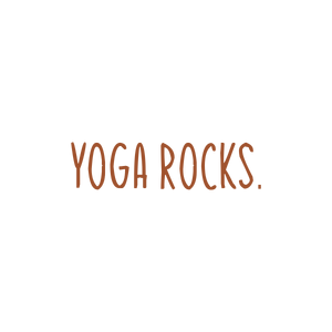 yoga rocks quote SVG PNG design with hand-drawn style, an uplifting message