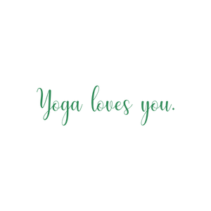 yoga loves you quote SVG PNG design with an uplifting message