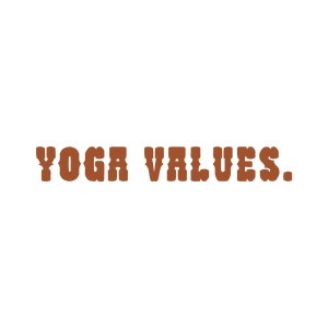 yoga values quote SVG PNG design with bold lettering