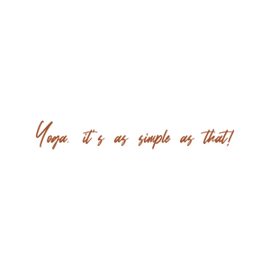 yoga it's as simple that quote SVG PNG design with an uplifting message