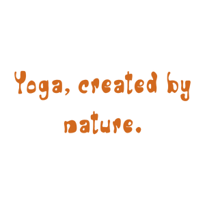yoga created by nature quote SVG PNG design with bold lettering
