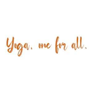 yoga one for all quote SVG PNG design with an uplifting message