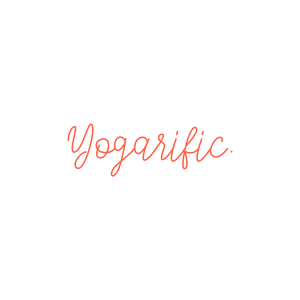 yogarific quote SVG PNG design with bold lettering, an uplifting message
