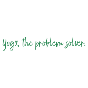 yoga the problem solver quote SVG PNG design with an uplifting message
