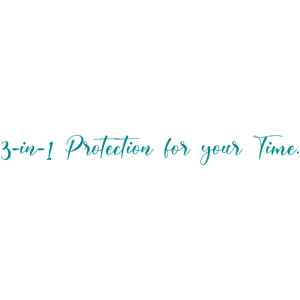 in 1 protection for your time quote SVG PNG design with bold lettering
