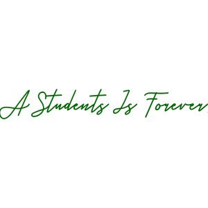 a students is forever quote SVG PNG design with an uplifting message
