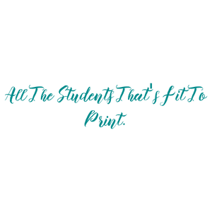 all the students that's fit to print quote SVG PNG design with bold lettering
