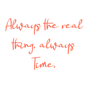always the real thing time quote SVG PNG design with bold lettering, an uplifting message