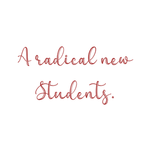 a radical new students quote SVG PNG design with bold lettering