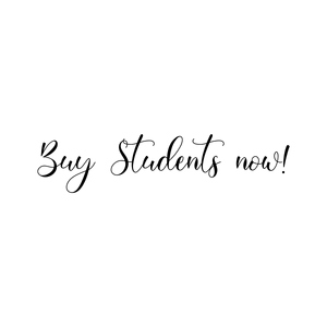 buy students now quote SVG PNG design with bold lettering