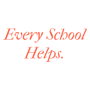 every school helps quote SVG PNG design with an uplifting message