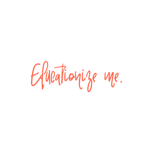 educationize me quote SVG PNG design with bold lettering