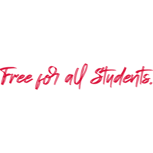 free for all students quote SVG PNG design with hand-drawn style, bold lettering