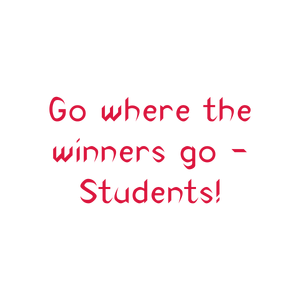 go where the winners students quote SVG PNG design with an uplifting message