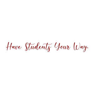 have students your way quote SVG PNG design with an uplifting message