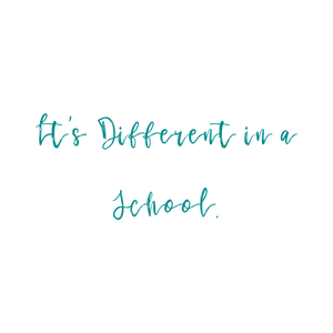 it's different in a school quote SVG PNG design with an uplifting message