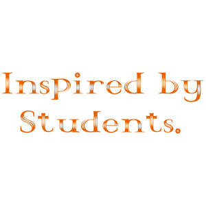 inspired by students quote SVG PNG design with bold lettering, an uplifting message