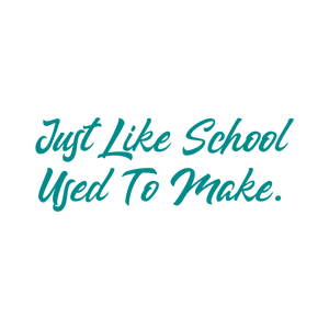 just like school used to make quote SVG PNG design with an uplifting message