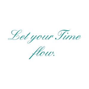 let your time flow quote SVG PNG design