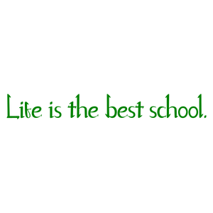 life is the best school quote SVG PNG design with bold lettering, an uplifting message