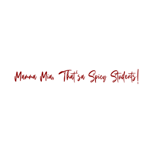 mamma mia that'sa spicy students quote SVG PNG design with bold lettering